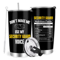 Farecnt Security Guard Gifts Funny Security Guard Tumbler with Lid Straw 20oz Appreciation Thank You Gifts for Security Guard