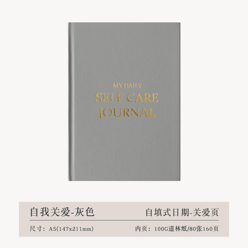 A5 Gratitude Journal for Self-Care and Planning