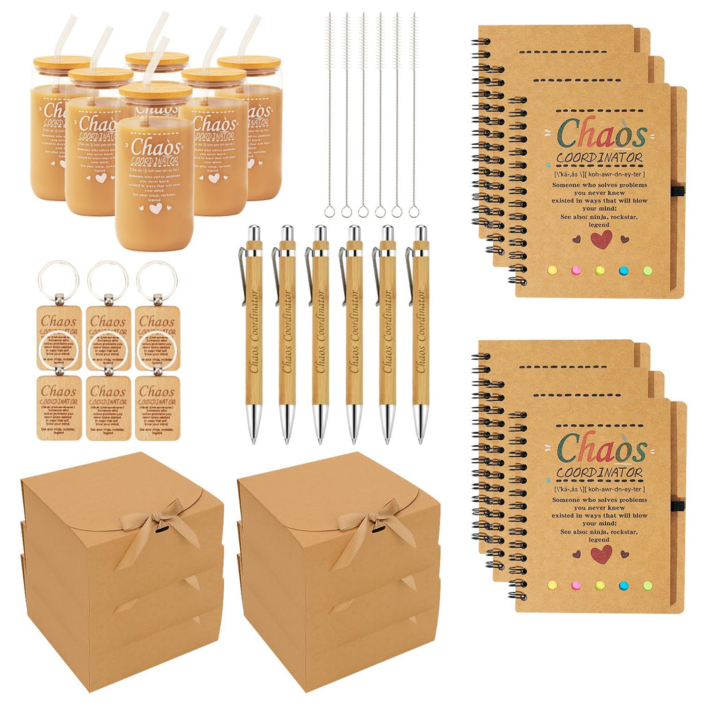 Splandiant 6 Set Employee Appreciation Gifts BulkChaos Coordinator Gifts Bulk For Women MenThank You Appreciation Gift For Coworker Manager Boss Lady Nurse Employee Teacher