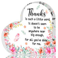 QUPT Appreciation Gifts for Women Affirmations Heart Shape Acrylic Sign Inspirational Gifts Graduation Gifts Gift to Express Gratitude Thank You Gifts for Women Nurse Teacher Boss Coworker