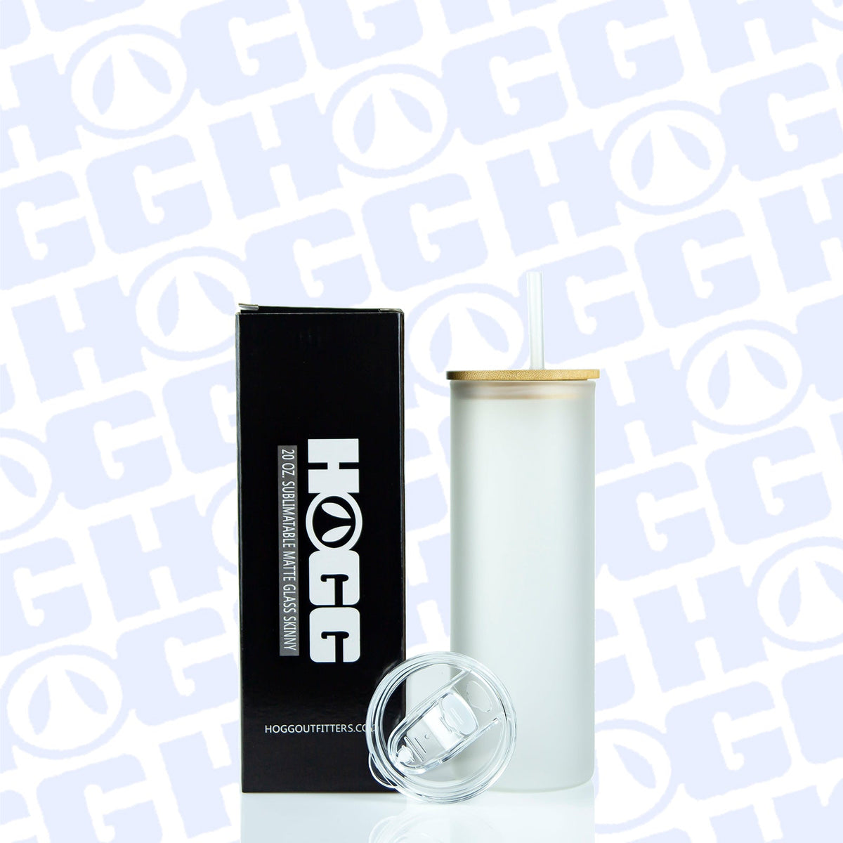 20oz SUBLIMATABLE MATTE GLASS SKINNY DUO TUMBLER